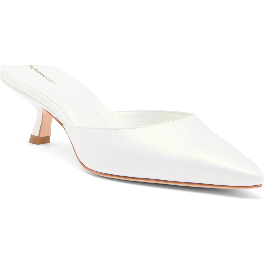 Reformation Wilda Kitten Heel Mule