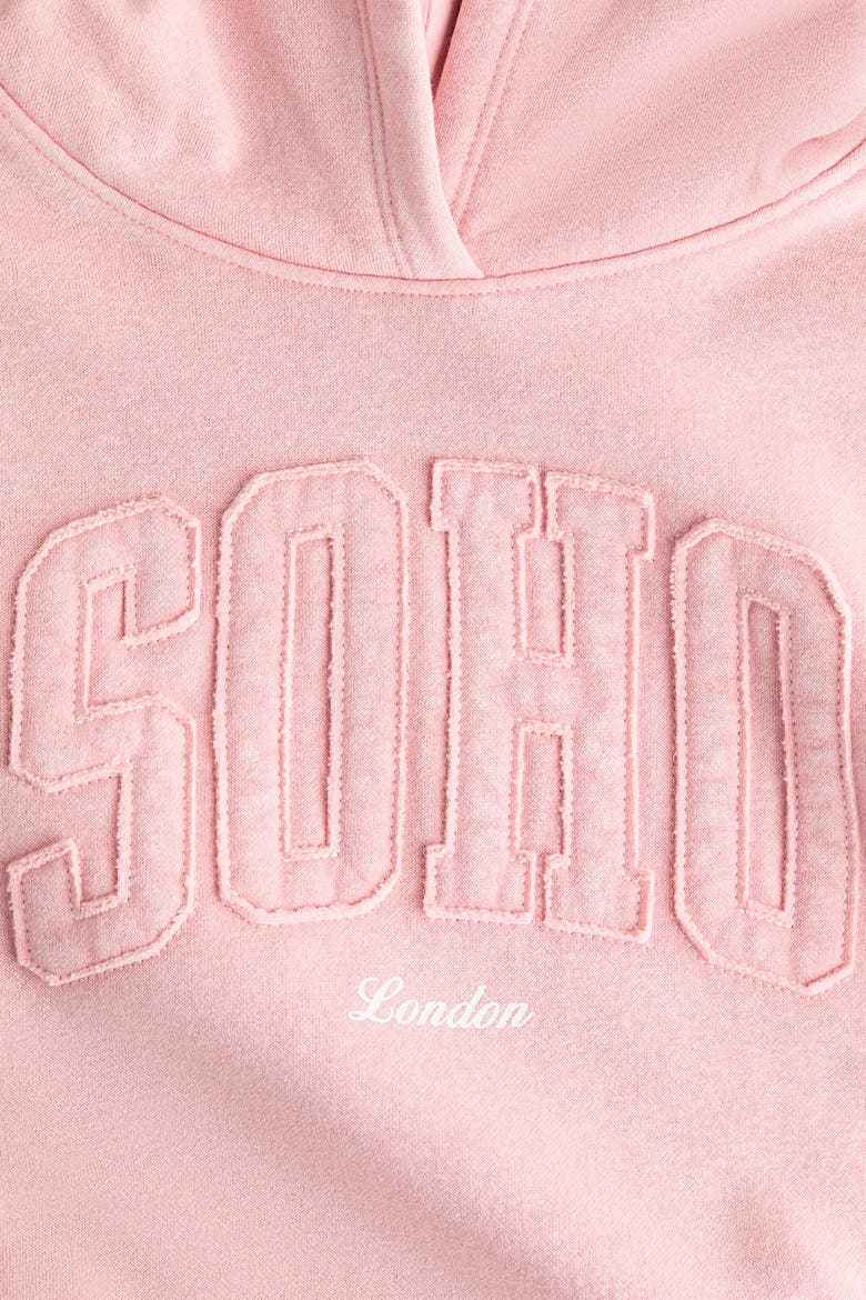 Hoodie with motif, Alternate, color, Pink/Soho