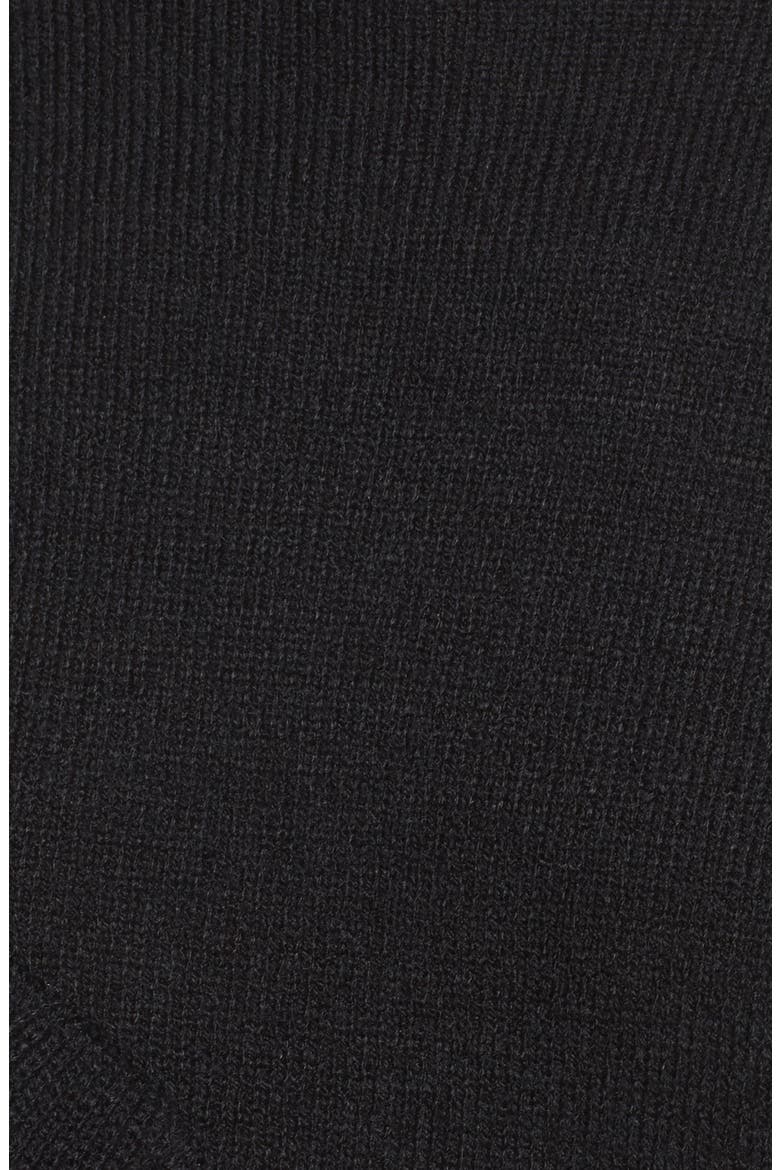 Ruffle Knit Sweater Dress, Alternate, color, BLACK