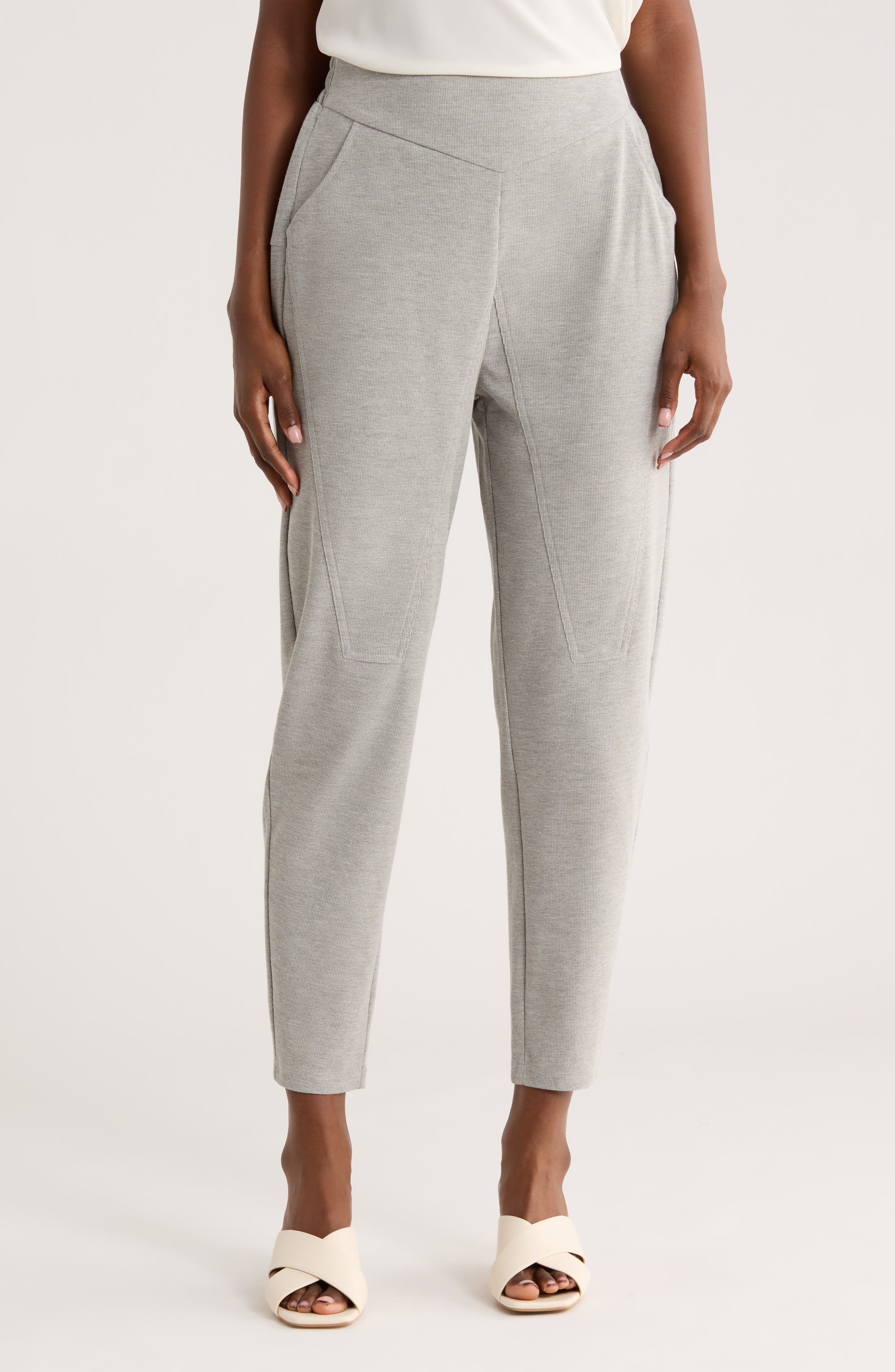 PATRIZIA LUCA Pull-On Tapered Leg Pants
