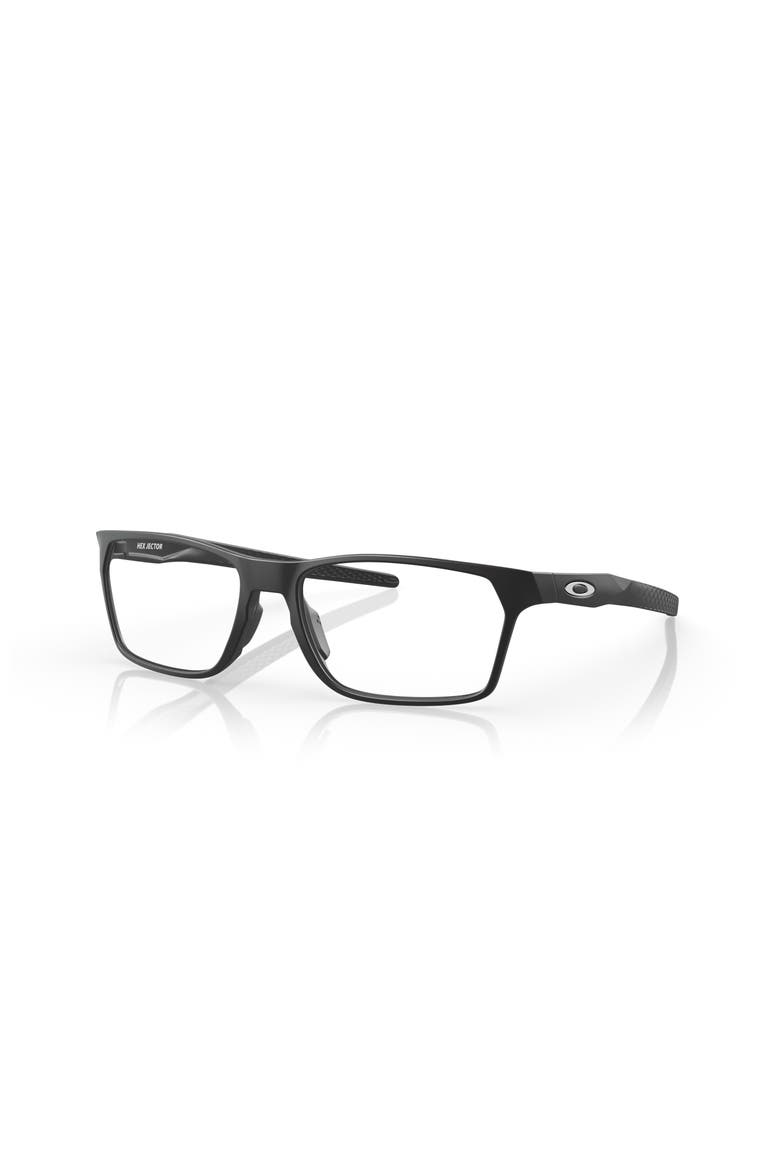 57mm Rectangle optical glasses, Main, color, Black