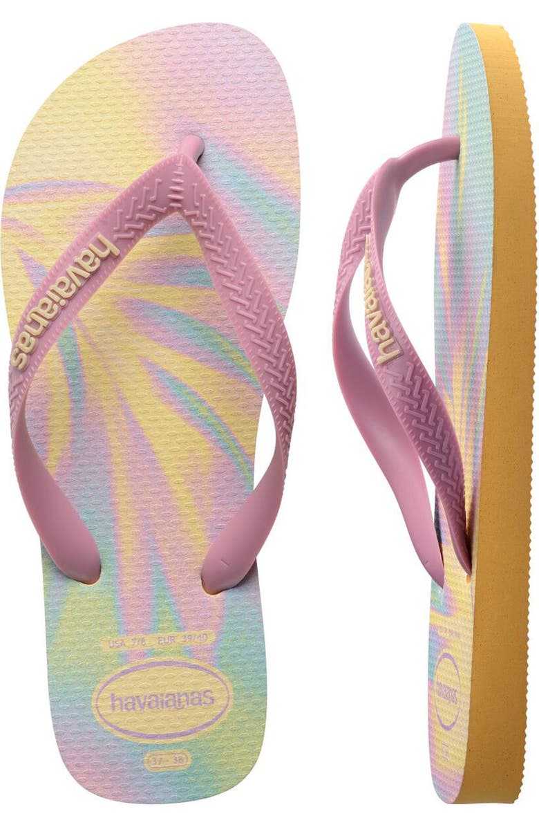 Havaianas Top Fashion Flip Flop, Alternate, color, Peach/Pink