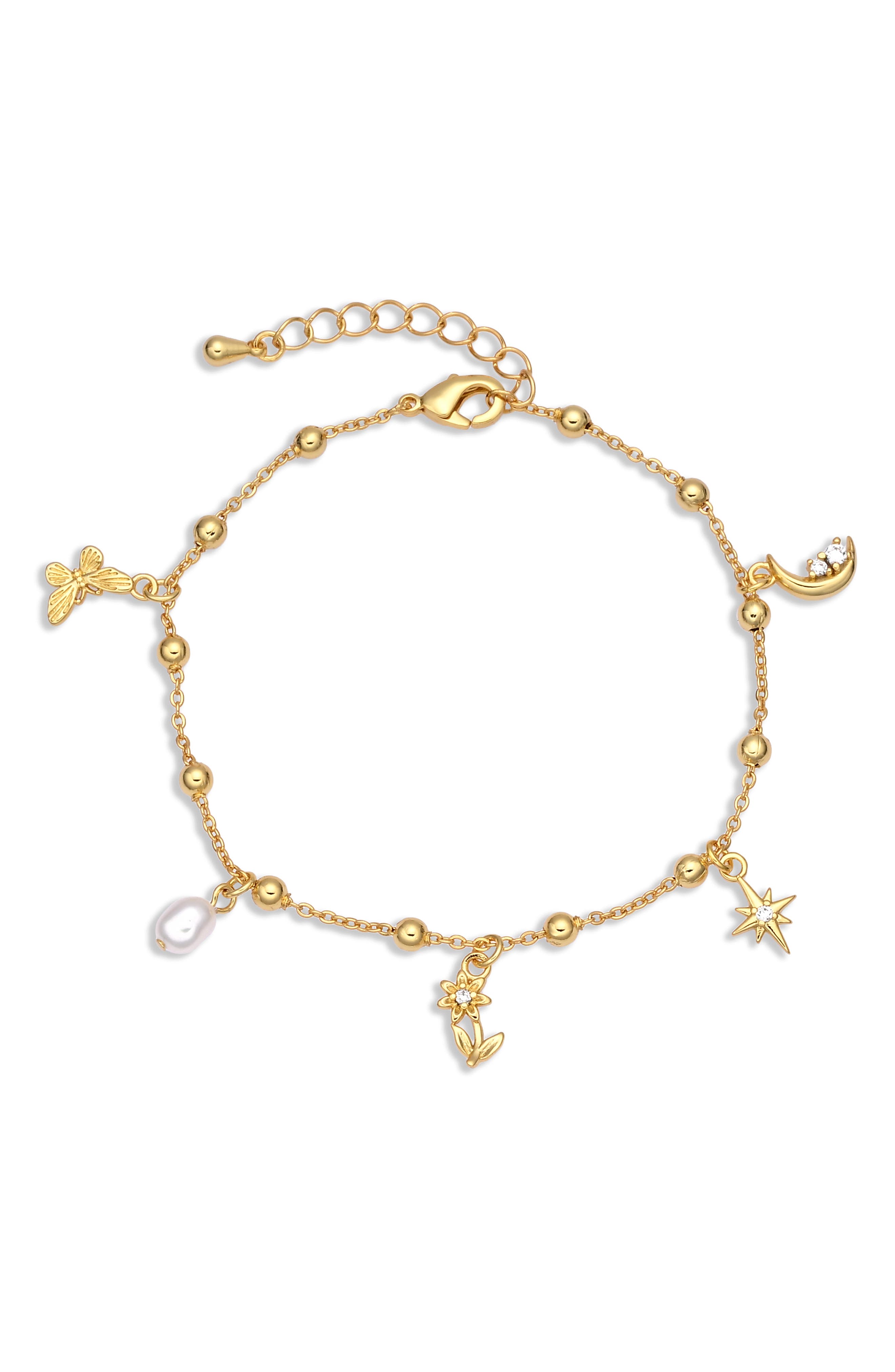 Starlight Whisper Charm Bracelet