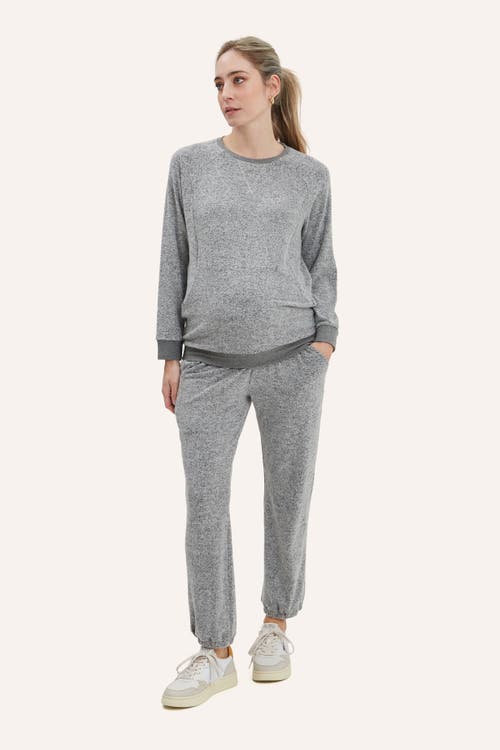 Nom Maternity Wren Lounge Sweats In Gray