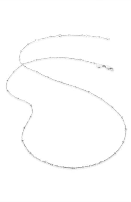 Monica Vinader 21-Inch Fine Beaded Chain in Silver  product