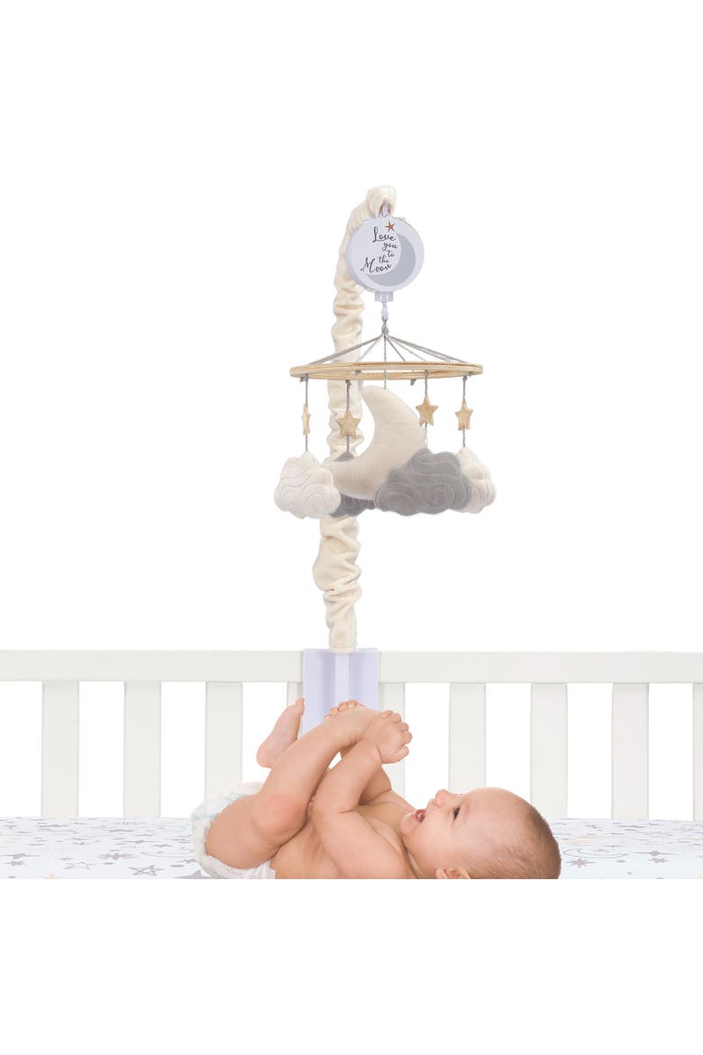 Goodnight Moon Musical Baby Crib Mobile Soother Toy - Stars/Clouds, Alternate, color, Cream