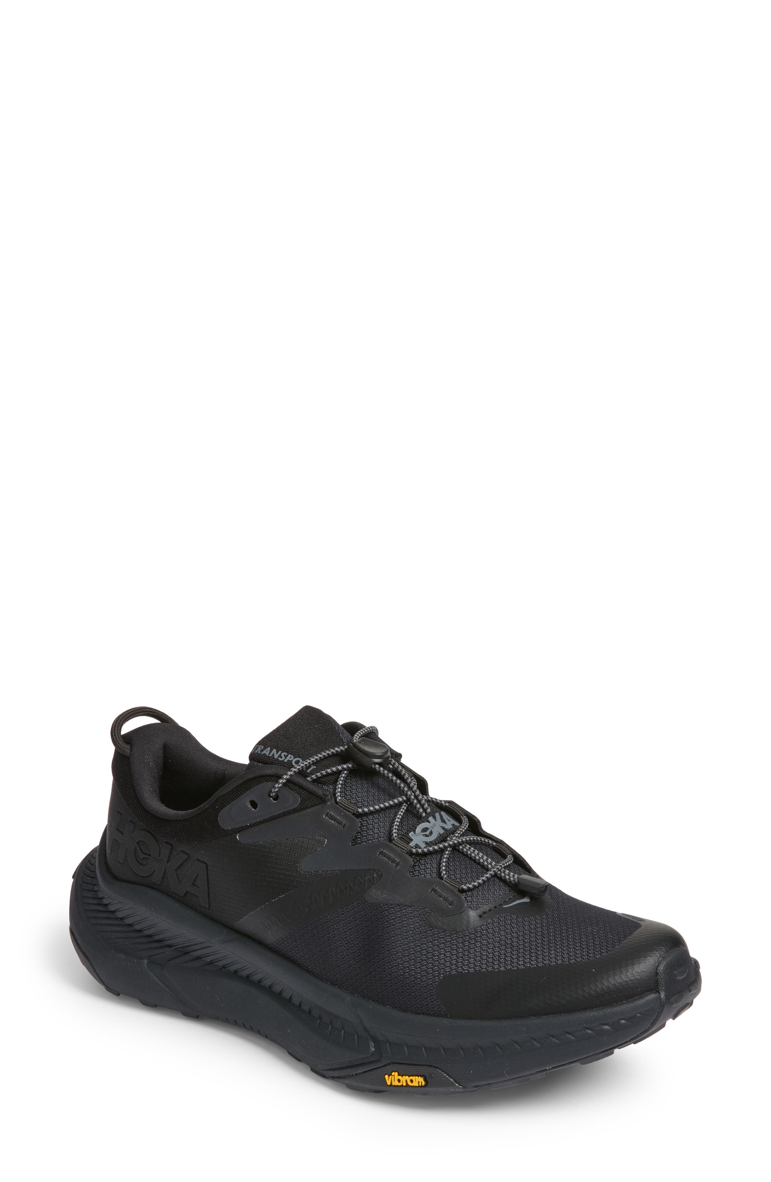 HOKA Transport Shoe, Main, color, Black / Black