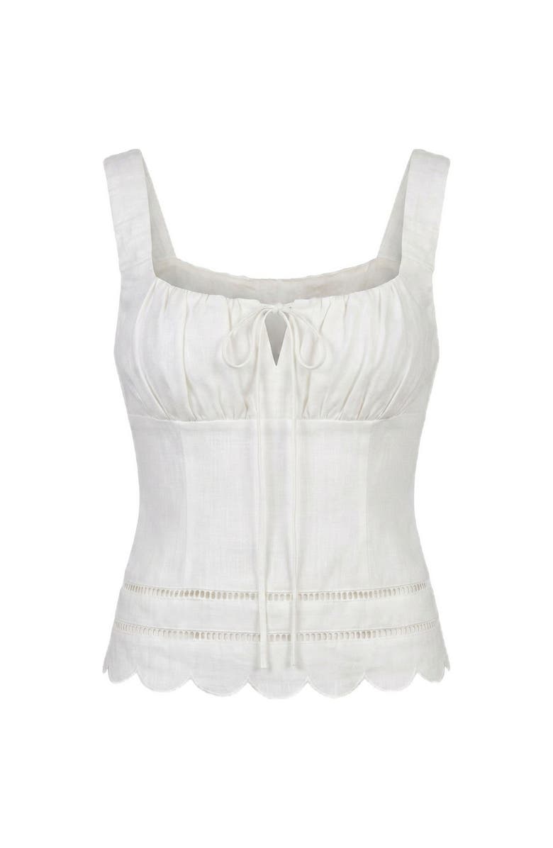 NICHOLAS Ebba Top, Alternate, color, Ivory