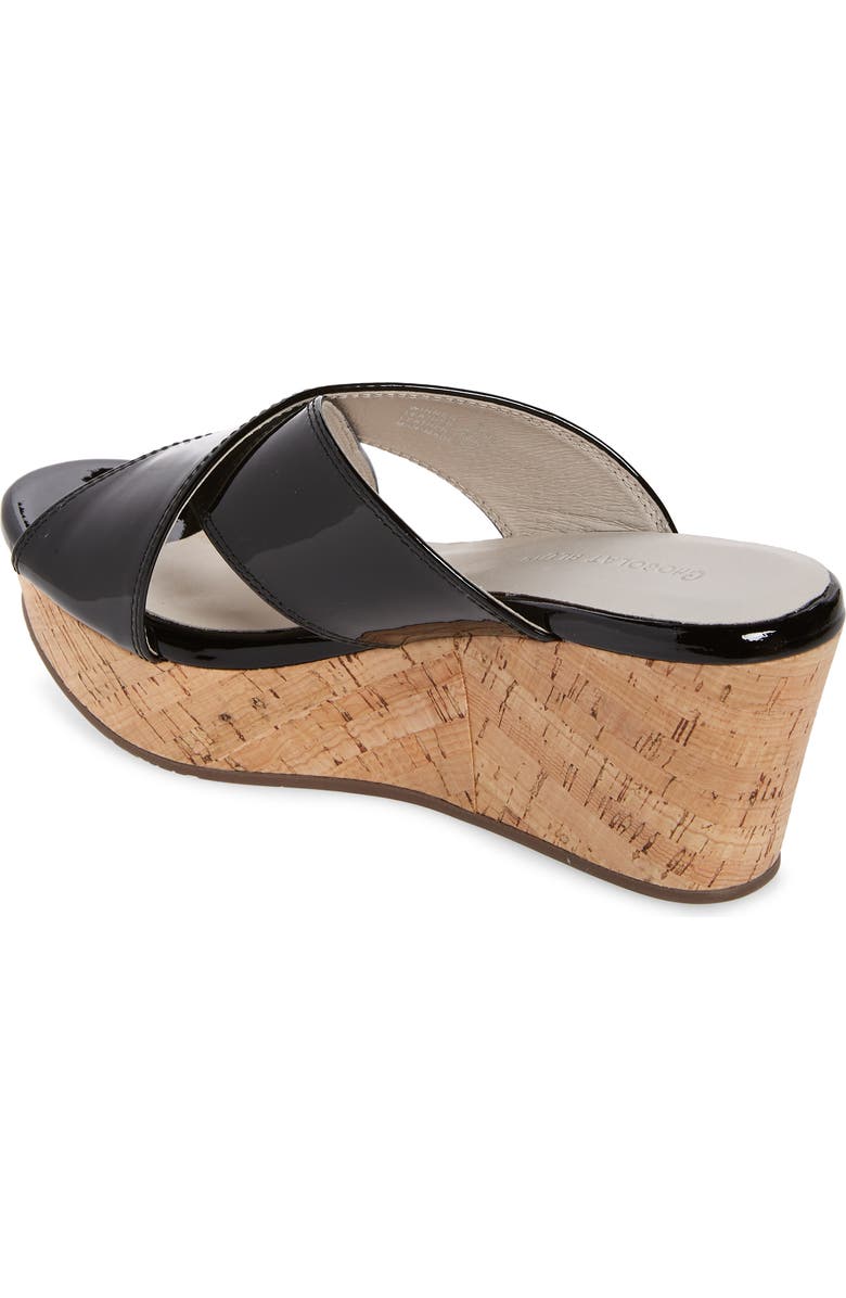 Chocolat Blu Crisscross Wedge Slide Sandal, Alternate, color,