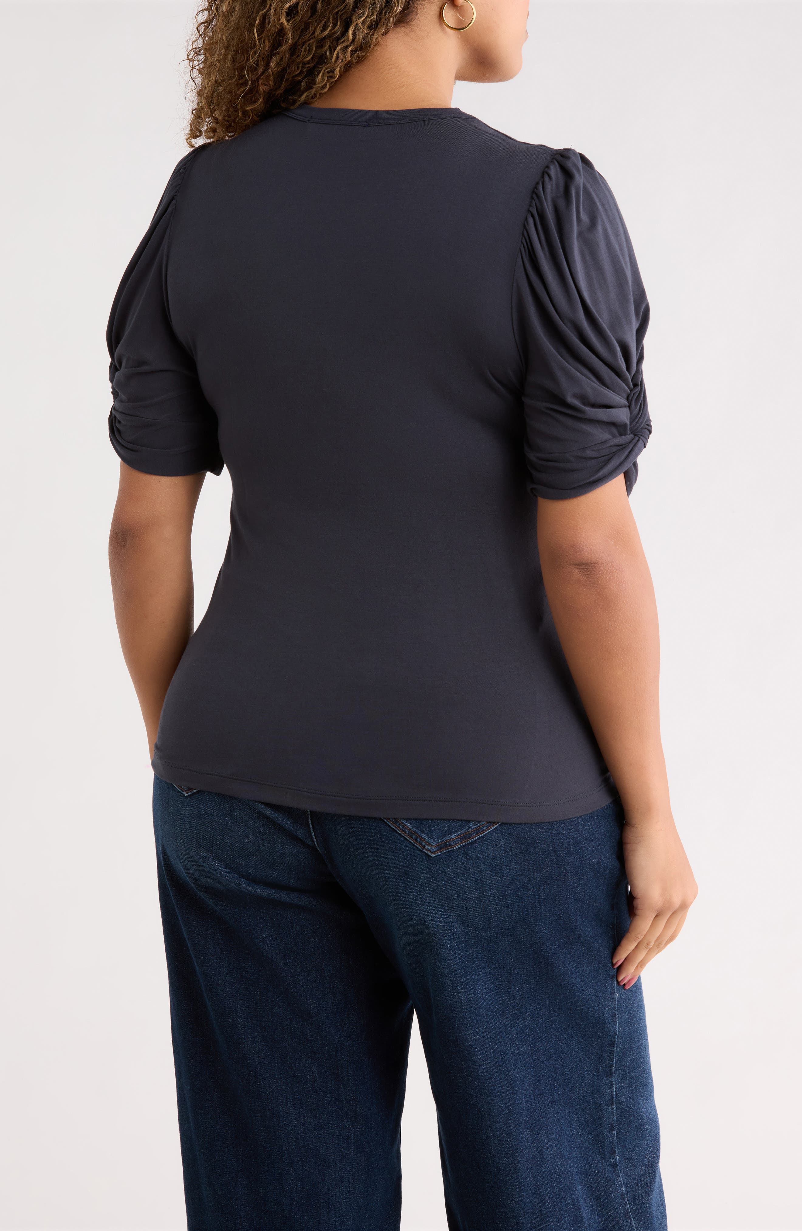Ruched Sleeve Top - image 2