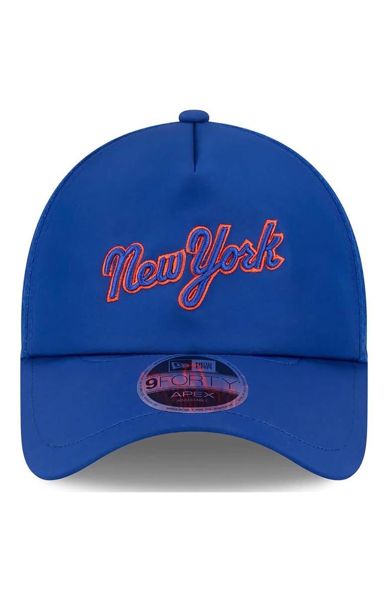 New Era Men's New Era Royal New York Mets 2026 Batting Practice Apex 9FORTY Adjustable Trucker Hat, Alternate, color, Royal