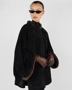 WeWoreWhat Premium Suede Poncho