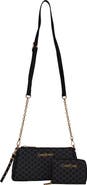 bebe Adela Monogram Crossbody Baguette with Wallet