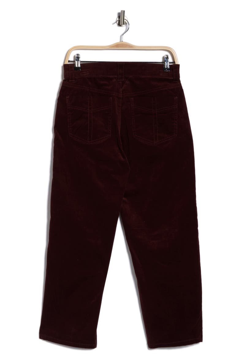AbSolution High Waist Relaxed Straight Leg Jeans, Alternate, color, OXBLOOD