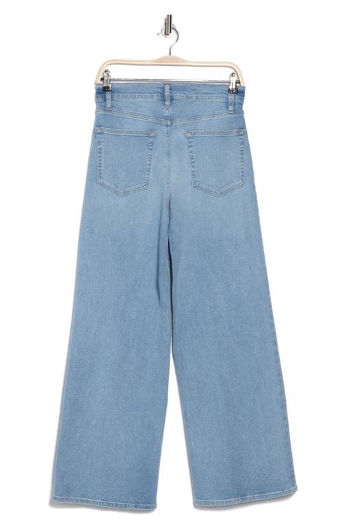 Shop Frame Le Slim High Waist Wide Leg Palazzo Jeans In Blue Springs