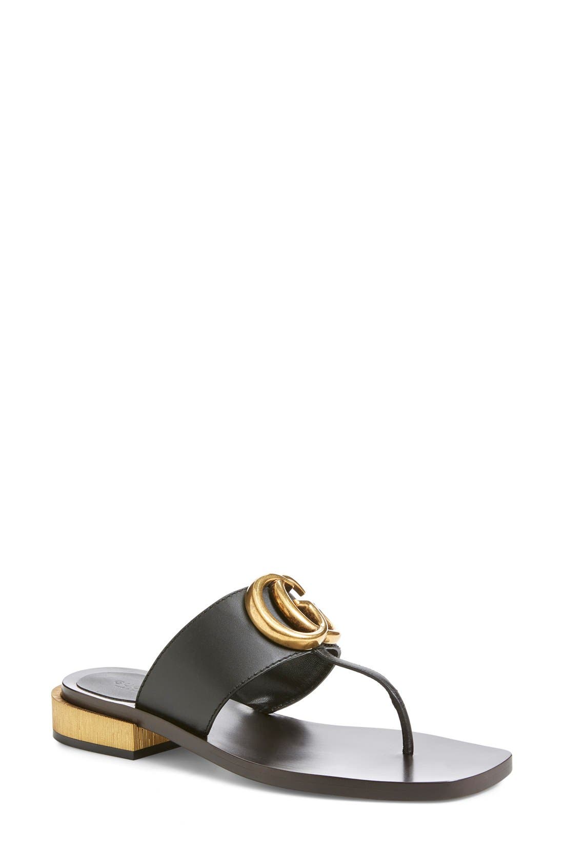 Gucci 'Marmont' Sandal, Main, color, 