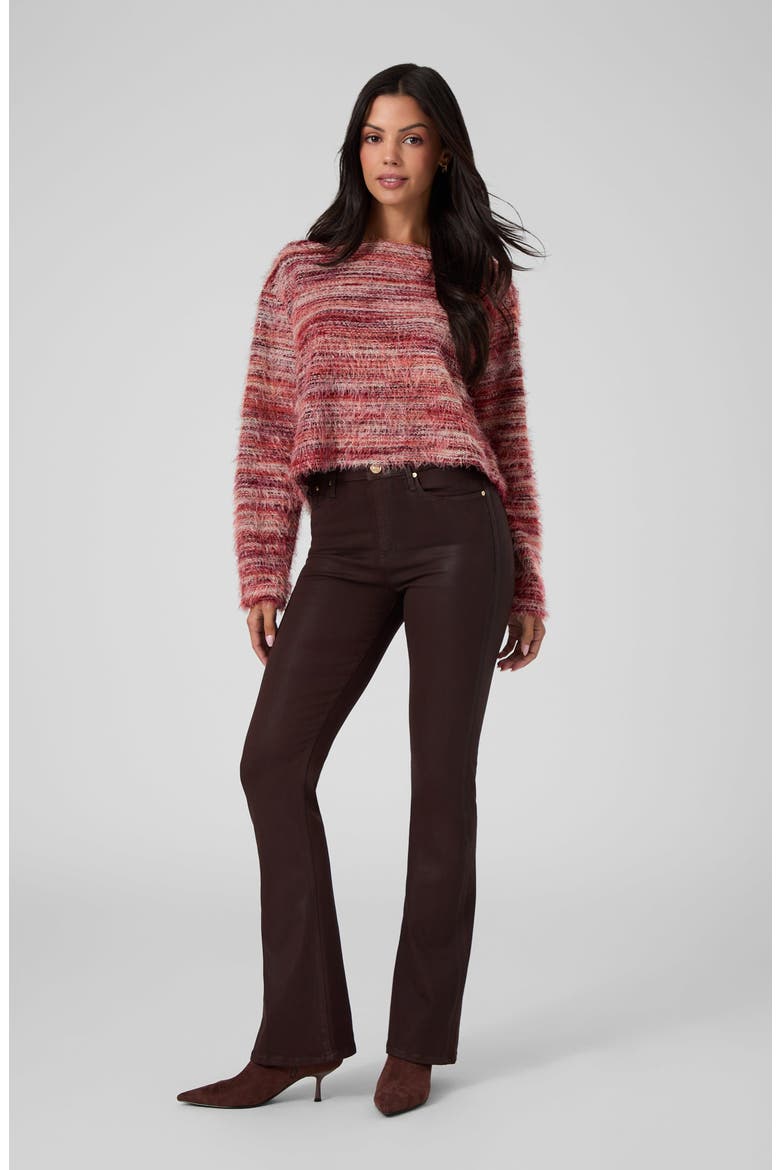 Sexy Mid Rise Flare Jeans, Alternate, color, DARK COFFEE