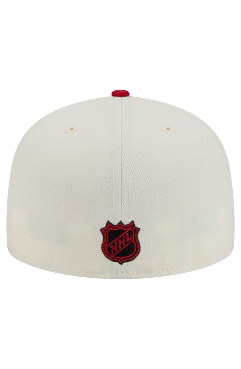 New Era Men's New Era  White New Jersey Devils Chrome Two-Toned 59FIFTY Fitted Hat, Alternate, color, 