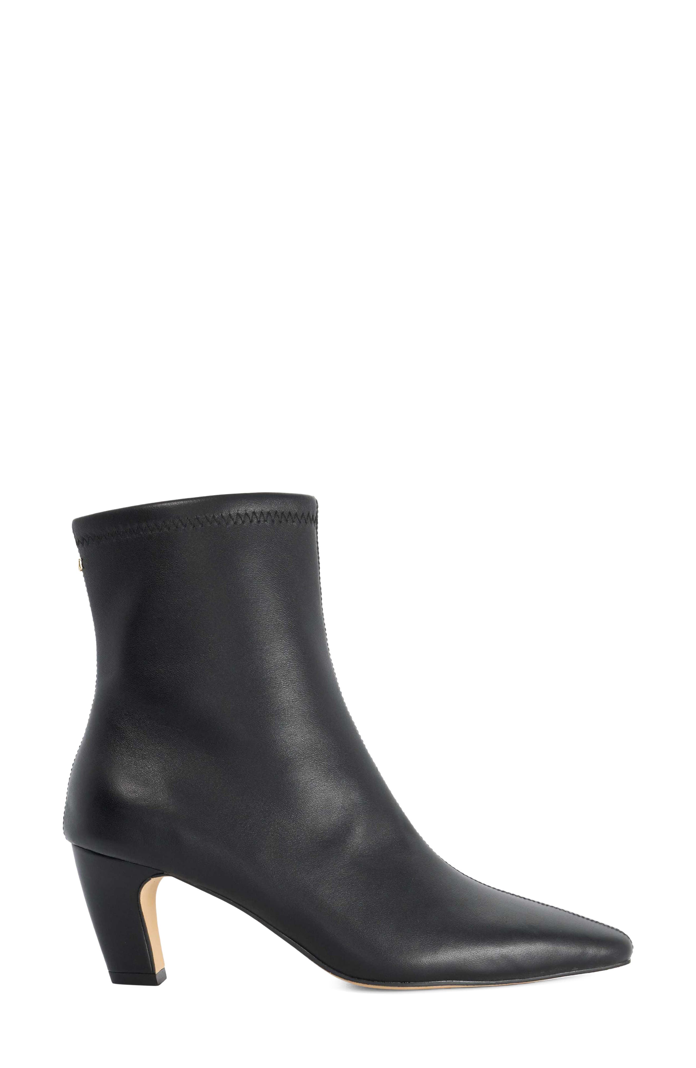 Oysterr Leather Bootie, Alternate, color, BLACK