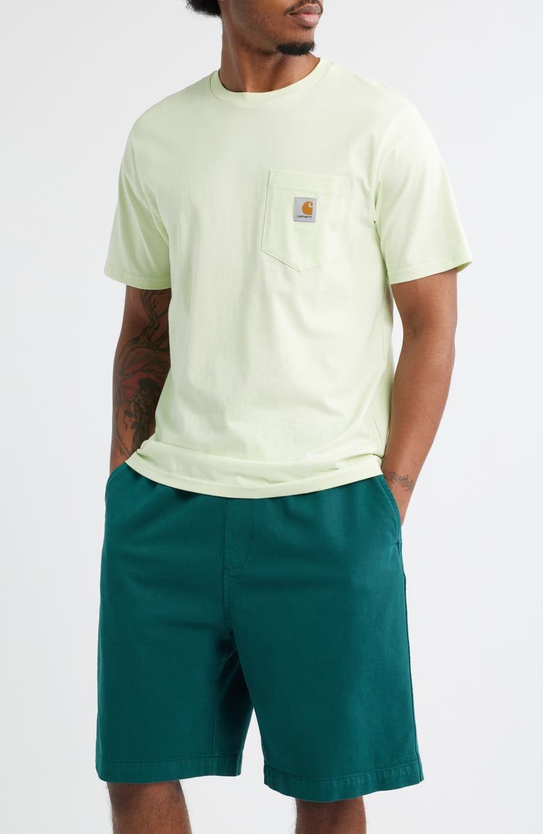 Carhartt Work In Progress Logo Pocket T-Shirt, Main, color, Air Green