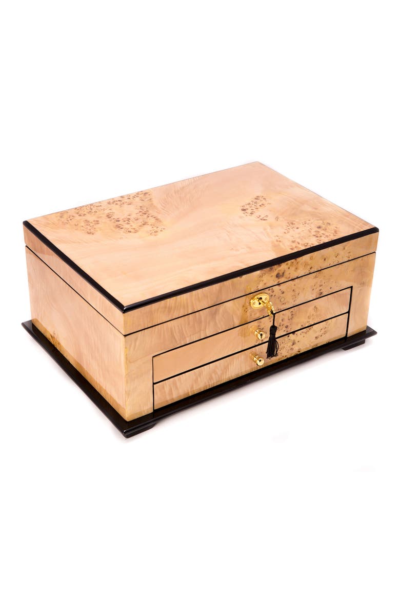 3 Level Jewelry Box, Main, color, MAPLE