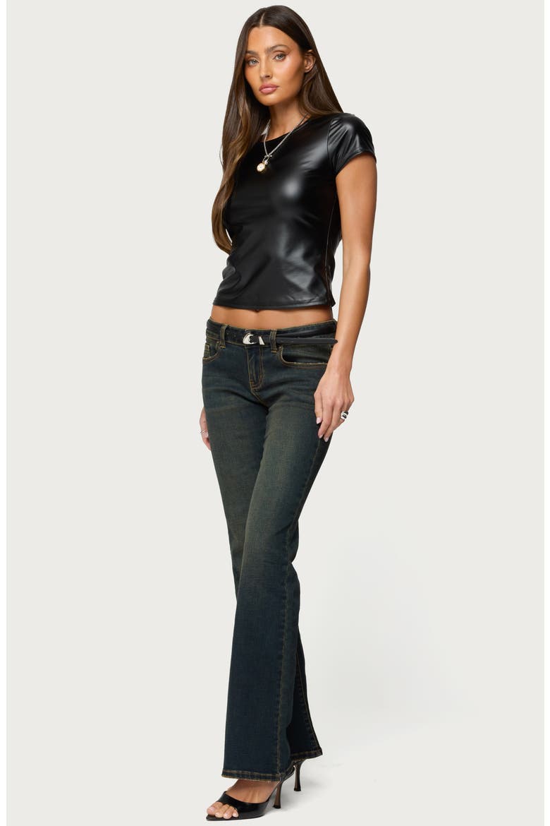 Tez Low Rise Bootcut Jeans, Alternate, color, BLUE