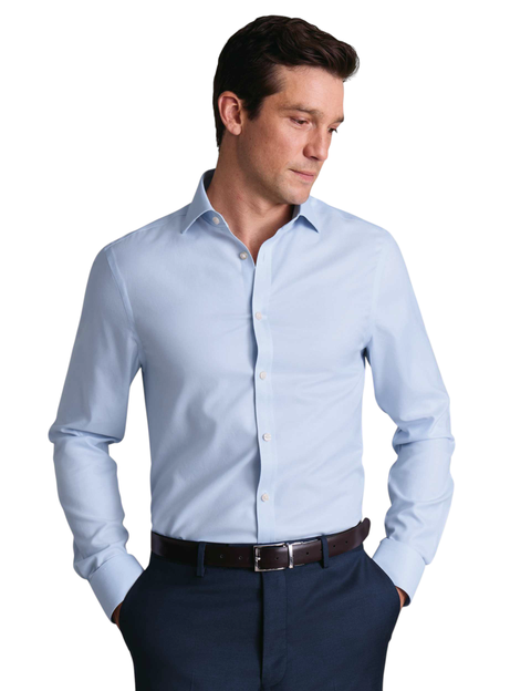 Non-Iron Twill Cutaway Collar Shirt
