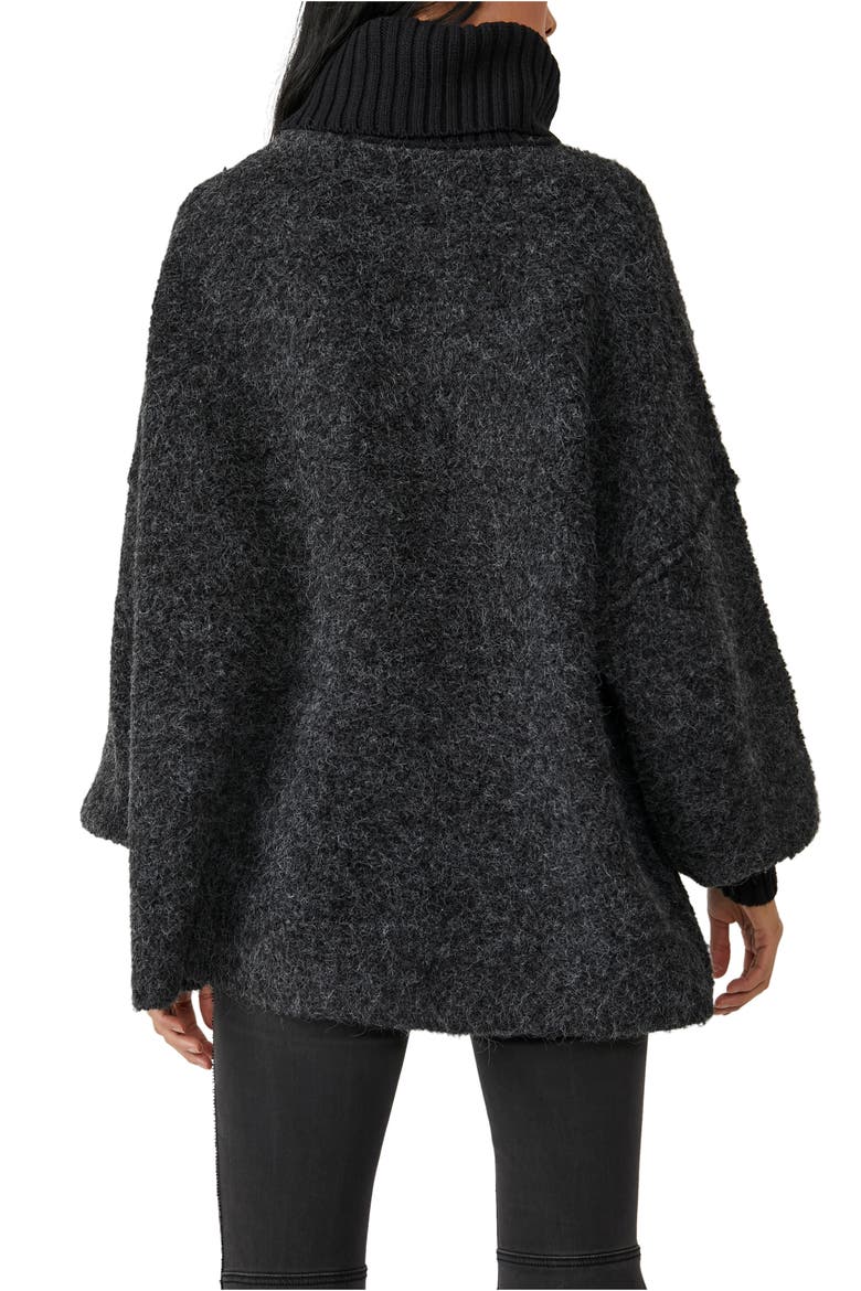 Milo Tunic Sweater, Alternate, color, BLACK