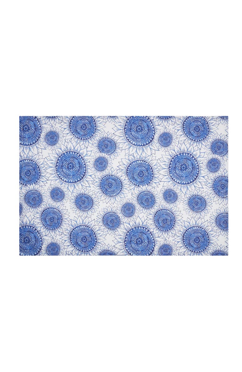 C&F Home Blue Harvest Sunflower Design Dishtowel, Alternate, color, Blue