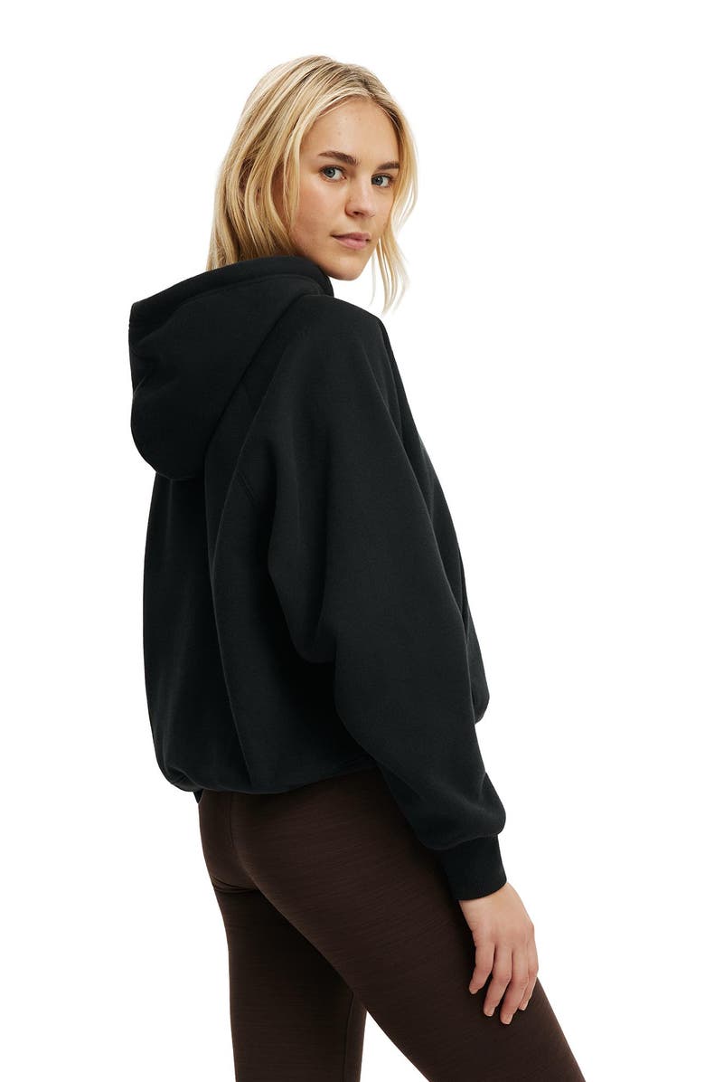 COTTON ON BODY Women's Active Plush Essential Raglan Hoodie, Alternate, color, Black