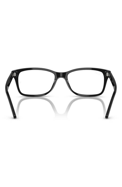 Ray Ban Ray-ban 55mm Square Optical Glasses In Black
