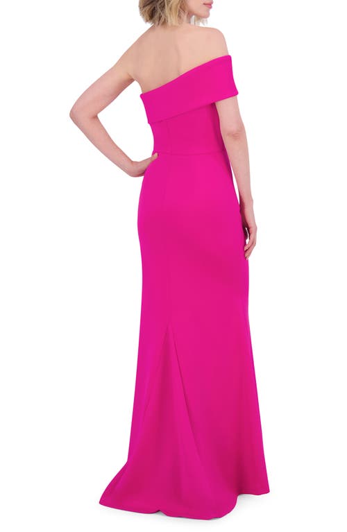 ELIZA J ELIZA J OFF THE SHOULDER FIT & FLARE GOWN