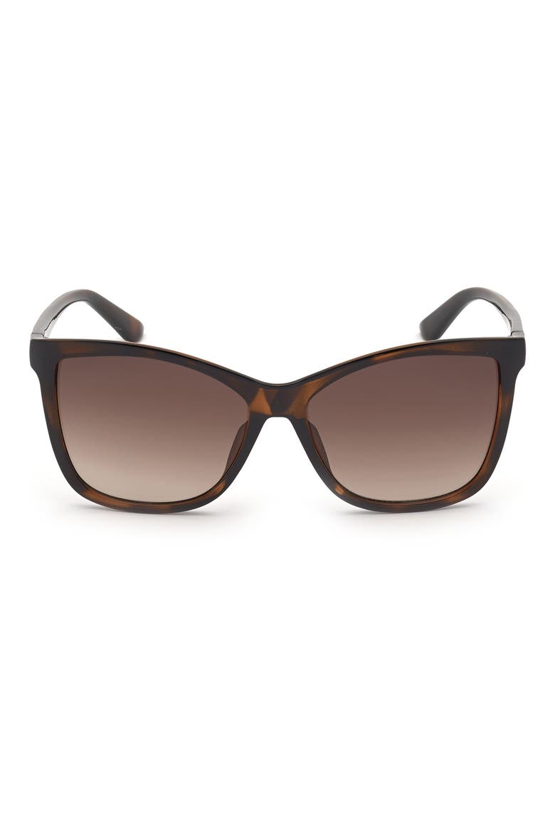 Square Sunglasses, Main, color, DARK HAVANA / GRADIENT BROWN