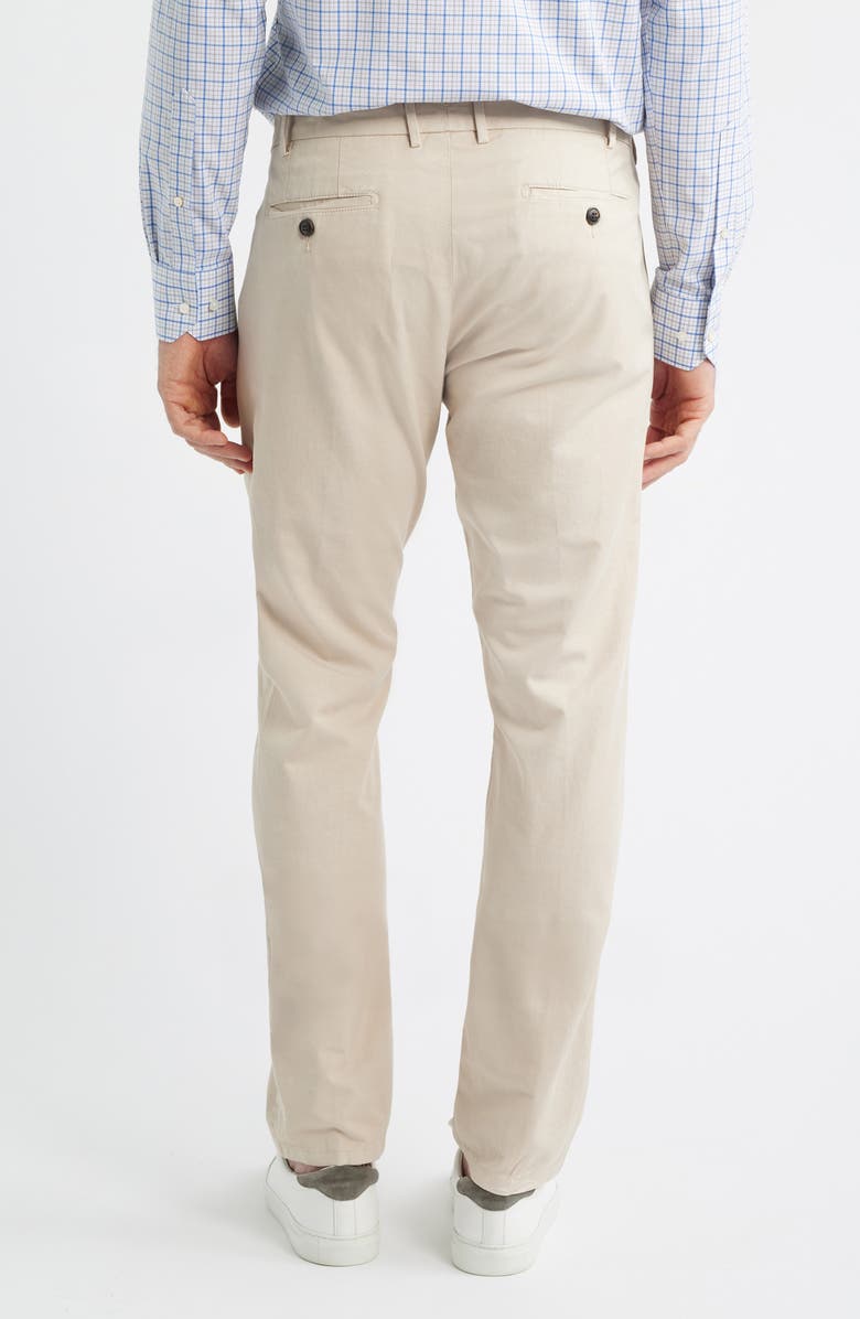 Peter Millar Somerset Flat Front Cotton & Linen Blend Pants, Alternate, color, Sand