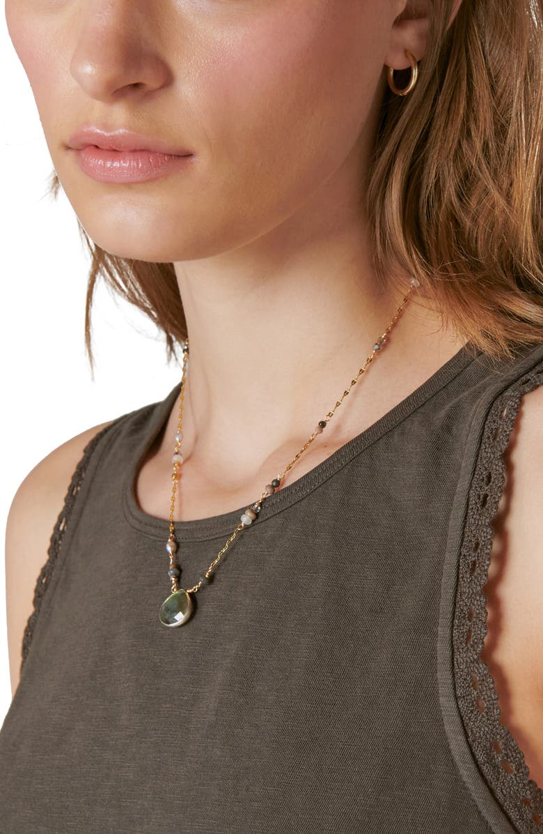 Lucky Brand Lace Trim Swing Tank Top, Alternate, color, 