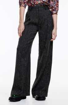 Smythe Pleated Tweed Pants