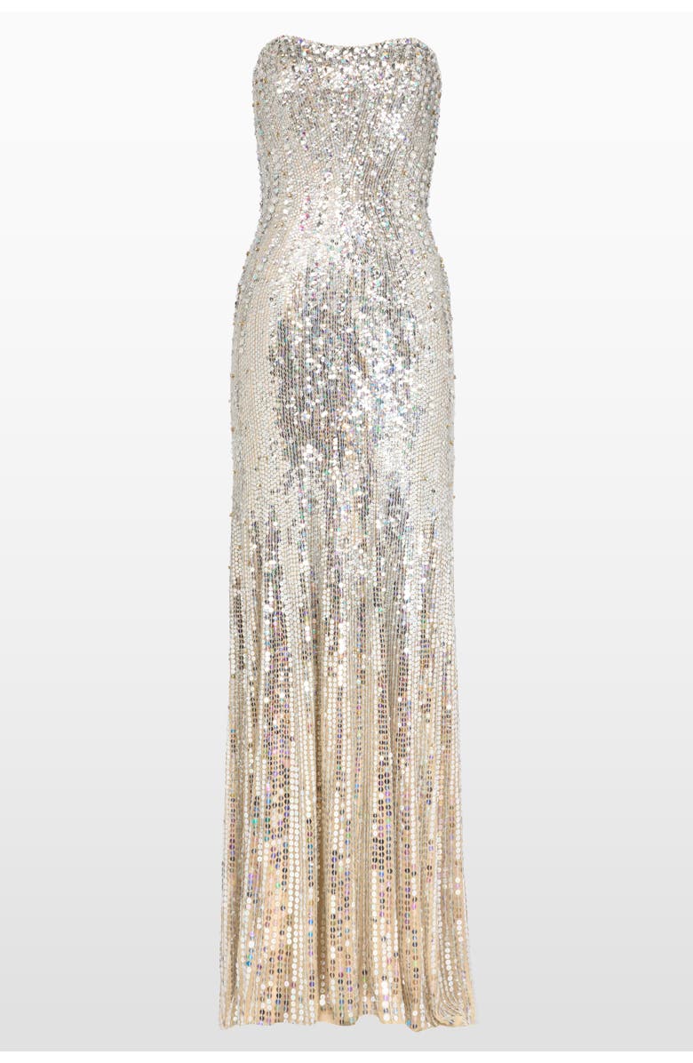 Jenny Packham Sarai Gown, Main, color, Almond