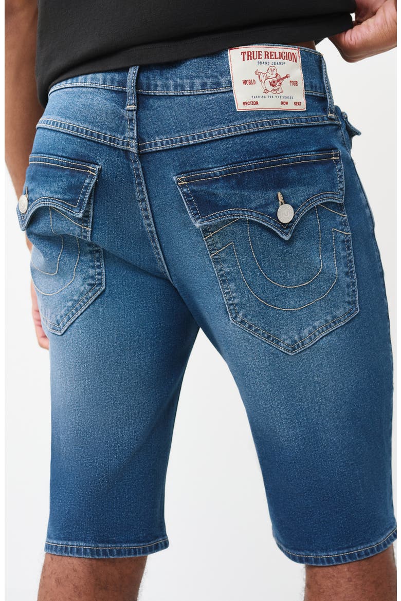 Ricky Straight Leg Denim Shorts, Alternate, color, MEDIUM BLAZE
