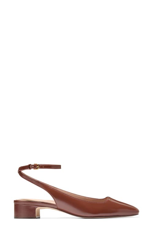 Cole Haan Paden Ankle Strap Slingback Pump In Brown
