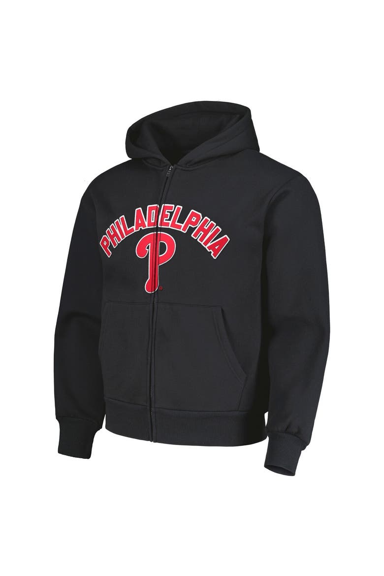 Men's PLEASURES Black Philadelphia Phillies Opening Day Full-Zip Hoodie, Alternate, color, Black