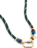 Madewell Carabiner Paracord Charm Necklace