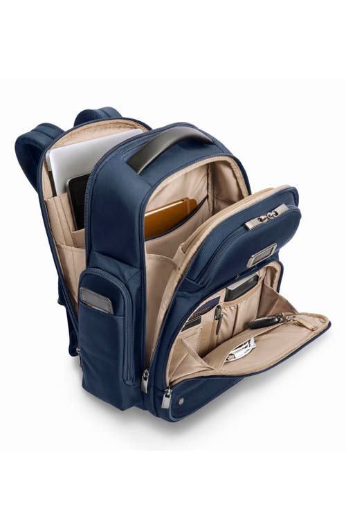 Briggs & Riley Large Work Cargo Backpack In Navy