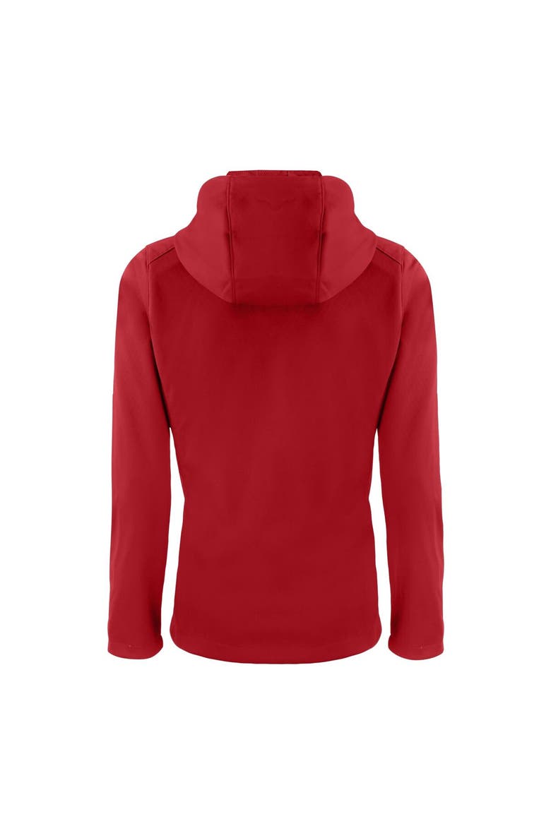 Women's Cutter & Buck Red Buffalo Bills Evoke Eco Softshell Recycled Full-Zip Hooded Jacket, Alternate, color, Red