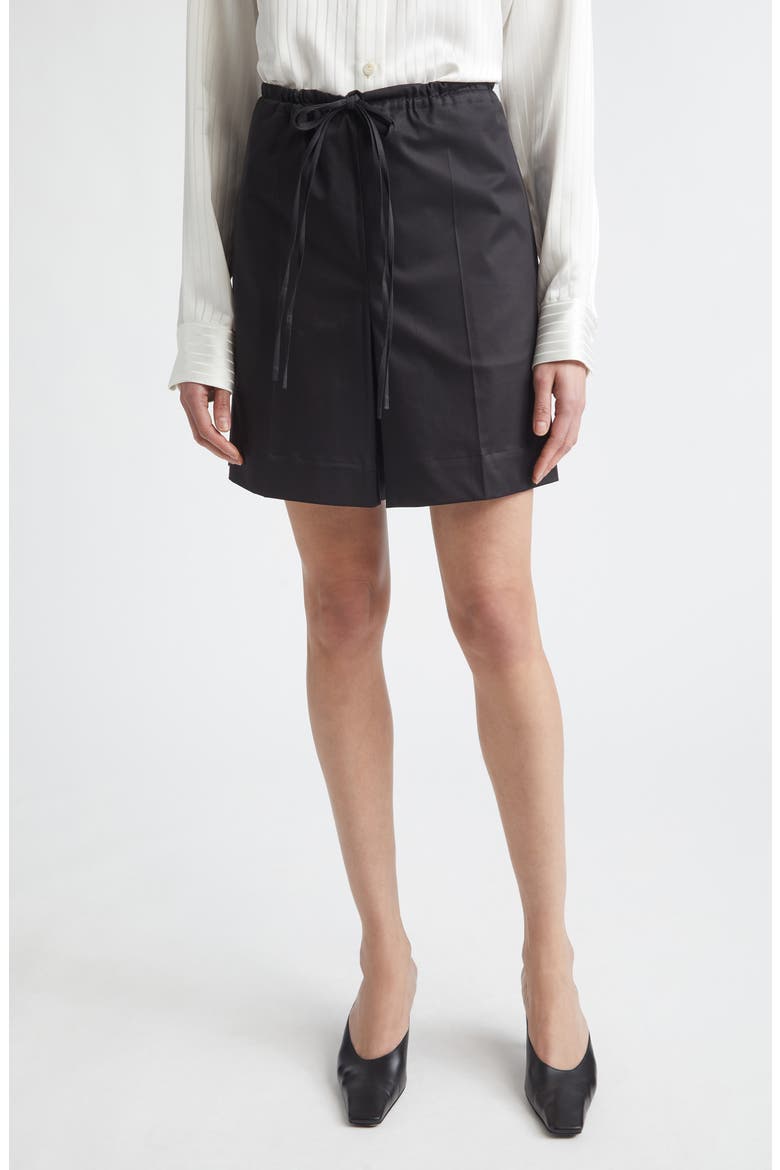 Richie Cotton Blend Shorts, Main, color, BLACK