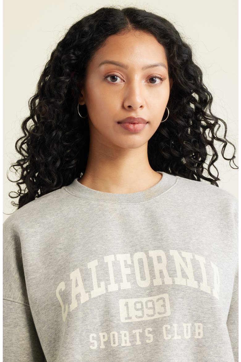 Graphic Sweatshirt, Alternate, color, GREY HEATHER CALI SPORTS CLUB