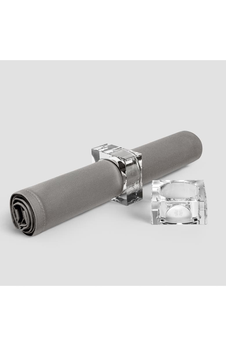 Togas William Napkin Ring Set, Alternate, color, White - Square