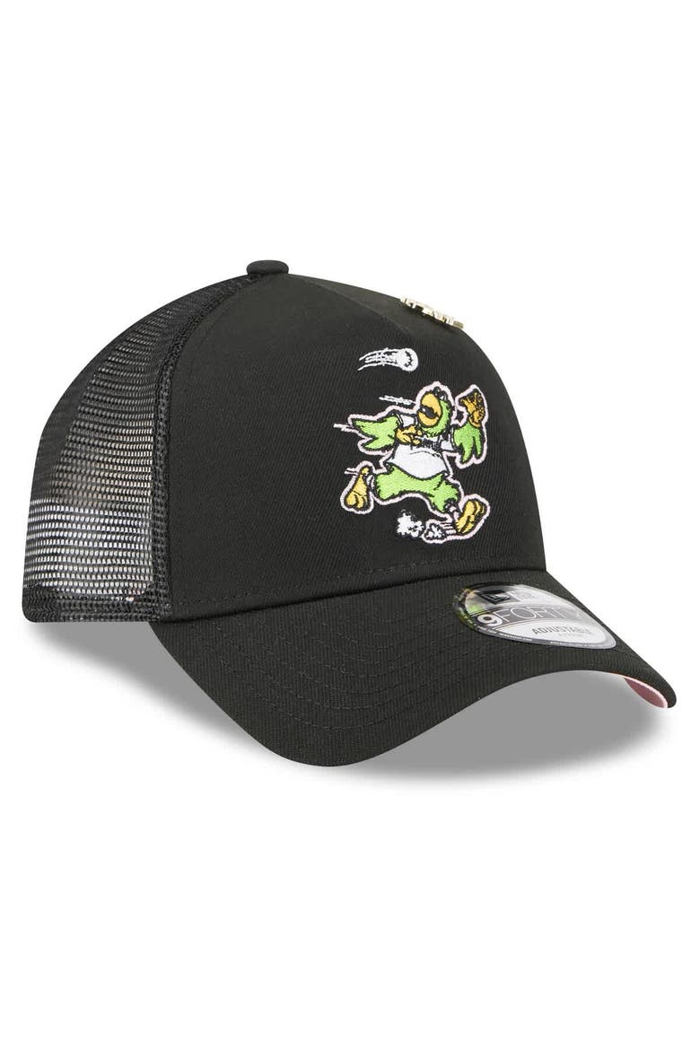 Men's New Era  Black Pittsburgh Pirates 2025 Big League Chew A-Frame 9FORTY Adjustable Trucker Hat, Alternate, color, Black