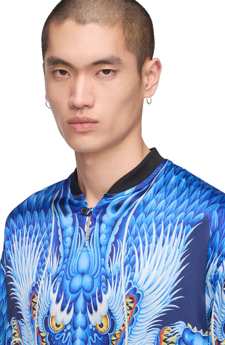 Y-3 Satin Dragon Graphic Jersey, Alternate, color, Multicolour