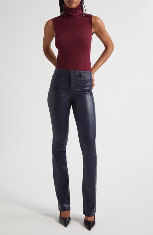 L Agence Ceci Sleeveless Turtleneck Top In Brown
