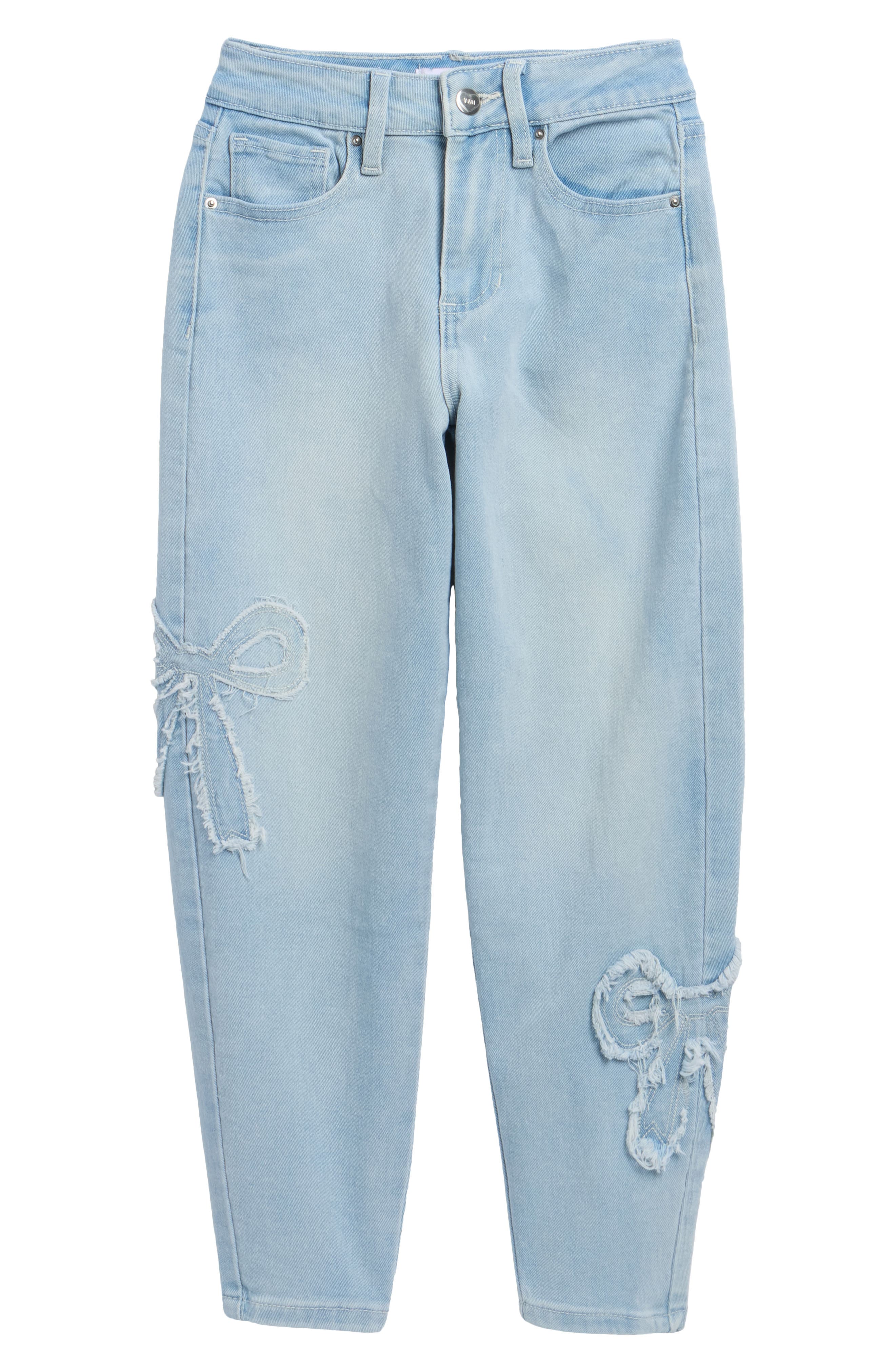 YMI Kids' Bow Barrel Leg Jeans